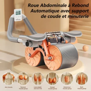 Roue Abdominale 5 Roue Abdominale UltraGrip™ – Le Secret des Abdos Sculptés en 10 Minutes par Jour !