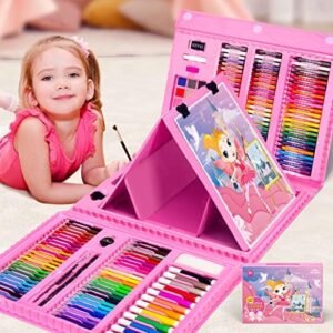 Kit de Dessin Complet 208 Pièces pour Enfant – Mallette Artistique Premium