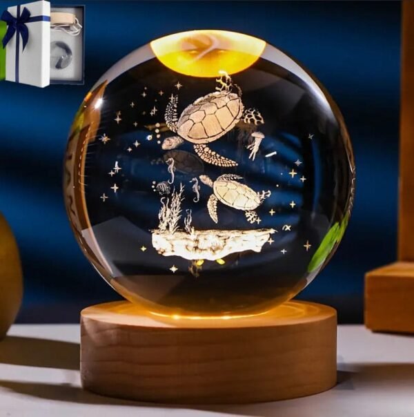 Veilleuse LED en Boule – Lumière Douce & Décoration Moderne