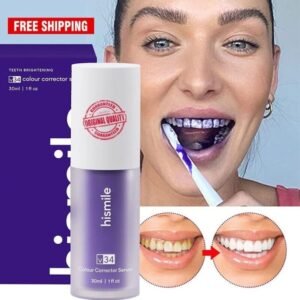 V34 Colour Corrector Toothpaste – Pâte Dentifrice Blancheur Instantanée Effet Violet
