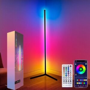 lampe lumineuse dangle 2 Lampe Lumineuse d’Angle LED Moderne – Éclairage Ambiance Design pour Salon, Chambre et Bureau