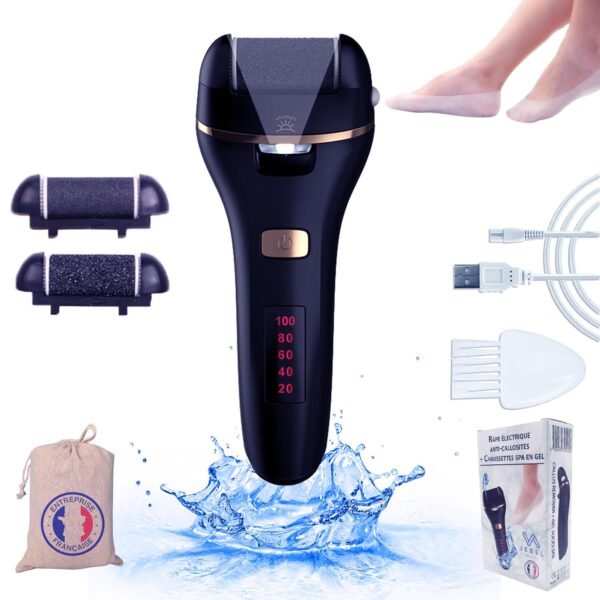 Lime a pied electrique rechargeable 2 Lime à Pied Électrique Rechargeable – Élimination Rapide des Callosités & Pieds Doux en Quelques Minutes