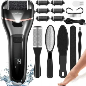 Lime à Pied Électrique Rechargeable – Élimination Rapide des Callosités & Pieds Doux en Quelques Minutes