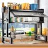 Égouttoir à Vaisselle Multifonction – Range-Vaisselle Pratique, Design Moderne et Gain de Place